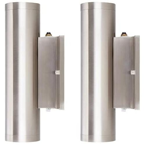 Cloudy Bay 3 Color LED Outdoor Up and Down Porch Light with Photocell,120V 20W 3000K/4000K/5000K Selectable, Dusk to Dawn Photocell, Brushed Nickel, Aluminum Light Body, Weater Resistance,Pack of 2 Cloudy Bay 3 Color LED Outdoor Up and Down Porch Light with Photocell,120V 20W 3000K/4000K/5000K Selectable, Dusk to Dawn Photocell, Brushed Nickel, Aluminum Light Body, Weater Resistance,Pack of 2