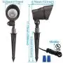 LEONLITE 8-Pack 4W LED Outdoor Landscape Spotlight, 12V Low Voltage Pathway Lights, IP65 Waterproof, Adjustable Path Lighting, Non-Dimmable, ETL Listed, Aluminum Housing, 5000K Daylight, Bronze