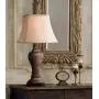 Edgar Traditional Table Lamp Bronze Square Urn Geneva Taupe Rectangular Shade for Living Room Family Bedroom Bedside - Regency Hill