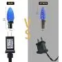 33ft 50LEDs Christmas String Lights, C9 Christmas Lights with 29V Safe Adaptor, End-to-End,UL Certified Outdoor Indoor Fairy Lights for Christmas Tree, Patio, Garden, Party, Wedding, Holiday