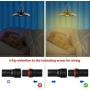 Solar Pendant Lights, Solar Lights Outdoor Indoor Led Shed Light with Remote Control, IP65 Waterproof Hanging Solar Lamp for Backyard Garden Patio Decor