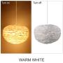 Newrays Nordic Modern Feather Pendant Light Fixture Creative Personality Art Lamps for Bedroom Kitchen Restaurant Living Room (Large)
