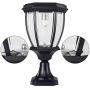 Large Outdoor Solar Powered LED Light Lamp SL-8405 (2-Pack)