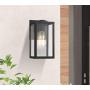 Bestshared Exterior Wall Light, Outdoor Wall Mount Lighting, 1-Light Outdoor Wall Sconce, Wall Lantern Fixture in Black Finish with Clear Glass(1 Pack)