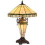 Tiffany Table Lamp, Capulina Handcrafted 24'' Stained Glass Table Lamp Shades, Tiffany Floor Lamps for Living Room, Stained Glass Lamp, Tiffany Desk Lamp - Gothic Glass Style
