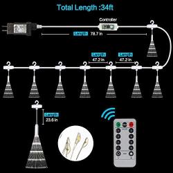 Arbnic 8 Pack 180 Led Firework Lights Starburst Light with Remote, Copper Wire Lights 8 Modes Waterproof Decorative Lights for Terrace, Garden, Party, Outdoor, Christmas