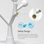 Tenergy Lumi Bloom Modern Table Lamp 8W LED DIY Nightstand Lamp Transformable for Hundreds Possible Shapes with 8 Warm White Bulbs Creative Stylish Lamp for Living Room Bedroom Office Ideal Gift