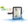 LLT 50W LED Flood Light Outdoor Knuckle Mount - 5000K Daylight 3750Lm 100-277V - LED Yard Lights - Black Backyard Flood Lights - Bright Landscape Lighting - Aluminum and Tempered Glass