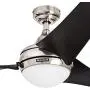 Honeywell Ceiling Fans 50195 Rio 54'' Ceiling Fan with Integrated Light Kit and Remote Control, Brushed Nickel
