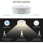 Motion Sensor Light 5v Usb Powered Led Puck Lights Rechargeable Motion Activated Closet Light Wireless Smart Under Cabinet Lighting Warm White Led Night Light for Bedroom Stair Hallway Decor (2 Packs)