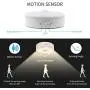 Motion Sensor Light 5v Usb Powered Led Puck Lights Rechargeable Motion Activated Closet Light Wireless Smart Under Cabinet Lighting Warm White Led Night Light for Bedroom Stair Hallway Decor (2 Packs)