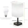 COZOO Bluetooth RGB & USB Bedside Table Lamp with 3 USB Charging Ports and 2 Outlets Power Strip, LED Light Bulb Dimmable, Music Sync RGB Color Changing Light for Party Home/Bedroom/Living Room COZOO Bluetooth RGB & USB Bedside Table Lamp with 3 USB Charging Ports and 2 Outlets Power Strip, LED Light Bulb Dimmable, Music Sync RGB Color Changing Light for Party Home/Bedroom/Living Room