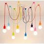 Foicags Chandelier Colorful 8 Lights E27 Pendant Lighting Ceiling Spider Light Pendant Light，dining Room Lighting Fixtures Hanging Decoration Childrens Room Illumination Bedroom Fixtures Decoration