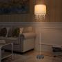 61'' Crystal Floor Lamp LED Standing Lamp Linen Shade Elegant Design Floor Light Tall Upright lamp with LED Bulb for Living Room, Bedroom, Office and Reading(Chrome) 61'' Crystal Floor Lamp LED Standing Lamp Linen Shade Elegant Design Floor Light Tall Upright lamp with LED Bulb for Living Room, Bedroom, Office and Reading(Chrome)