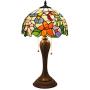 Tiffany Table Lamp W12H22 Inch Hummingbird Stained Glass Reading Lighting S101 WERFACTORY Lamps Lover Parent Kids Girlfriend Living Room Bedroom Study Office Coffee Bar Desk Antique Art Crafts Gifts