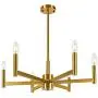 Wellmet Gold Chandelier Dining Room 26 inch, Modern Sputnik Chandelier 6 Light, Hanging Pendant Lighting Mid Century Ceiling Light Fixture for Kitchen Island Living Room Bedroom, Brushed Brass Wellmet Gold Chandelier Dining Room 26 inch, Modern Sputnik Chandelier 6 Light, Hanging Pendant Lighting Mid Century Ceiling Light Fixture for Kitchen Island Living Room Bedroom, Brushed Brass
