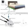 Motion Sensor Under Bed Lights, 2 x 6.56FT Led Bed Lights USB 5V Motion Activated Closet Light Sensor LED Night Lights for Bed,Cabinet,Bedroom (2 x 6.56FT)
