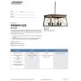 Briarwood Collection Rich Oak Four-Light Farmhouse Chandelier