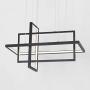 LightInTheBox Contemporary Chandelier Modern LED Chandelier Remote Control Pendant Lighting Square Pendant Light Fixture Dimmable Pendant Light Black Metal for Living Room Dinning Room Bedroom