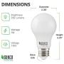 Sunco Lighting 10 Pack A19 LED Bulb, 3W=25W, 4000K Cool White, 250 LM, Dimmable, E26 Base, Indoor Light - UL