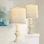 BOBOMOMO Tradition 20.5“ Table Lamp Set of 2 for Living Room Bedside Desk Lamps Bedroom Nightstand Vintage Lamps Linen Washed