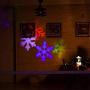 Solar Powered LED Laser Projector Moving Snowflake Disco Light Waterproof Christmas Stage Lights Outdoor Garden Landscape Lamp for Patio, Garden, Halloween, Xmas, Holiday, Wedding, Party