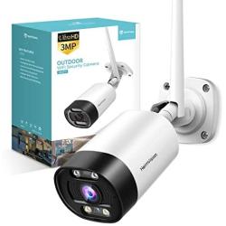 HeimVision 2K Outdoor Security Camera, Wi-Fi Smart Camera with Floodlight, Color Night Vision, 2-Way Audio, Motion Detection, Siren Alarm, Message Alert, MicroSD/Cloud Storage, Weatherproof, HM311