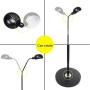 Sandistore Gooseneck Floor Lamp Eye, Metal Floor Lamp, Standing Lamp with Heavy Metal Based,Torchiere Light for Living Room, Bedroom, Study Room and Office(Black)