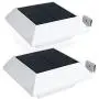 Solar Gutter Lights Motion Sensor Outdoor Security Light (2 Pack), LED (6-Diode) Waterproof Durable Fence Gutter Driveway Garden Patio Path Decking Light Made for Quality Outdoor Life