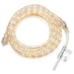 Darice 18’ Long Rope Light Set – 216 Bright Lights for Indoor or Outdoor Use – Flexible Clear Tube Light Makes Decorating Fast and Easy – Connect Up to 16 Sets – 36 Watts, 120V (1 18’ Piece Per Pack)