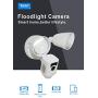 BHZD WiFi Floodlight Camera, Home Security Floodlight Camera, Night Vision, Indoor/Outdoor, 2K Video with Motion Detection, Waterproof,32G SD Card