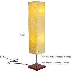 Brightech - Tranquility LED Floor Lamp for Living Rooms & Bedrooms – Mid Century Modern Minimalist, Ambient Light – Perfect for Beside The Bed or Office, Corner Lamp - Havana Brown