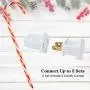 28'' Christmas Candy Cane Pathway Markers Lights, Set of 10 Pack Christmas Outdoor Decorations Yard Candy Cane Lights