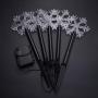 Uonlytech Christmas Snowflake Garden Lights Battery Operated Snowflake Lights Outdoor Waterproof Christmas Decorative Ground Lights Lawn Night Light