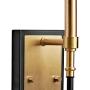 MOTINI 1-Light Gold Wall Sconces Black and Brushed Brass Finish Single Vanity Light for Bathroom, Bedroom, Kitchen, Living Room Fixture Wall Lighting, E12 Candelabra Sconces