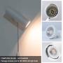 Modern Plug in Wall Sconce, Minimal Swivel Wall Lamp Lighting Matte Black Wall Sconce with Switch Cord for Bedroom, Mirror, Display Spot Light, Pck of 2.