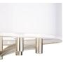 Caliari Brushed Nickel Pendant Chandelier 22'' Wide Modern Double Shade 6-Light Fixture for Dining Room House Foyer Kitchen Island Entryway Bedroom Living Room - Possini Euro Design