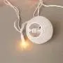SUNSGNE 8.5Ft Christmas Lantern String Lights:10 Mini Oriental Style White Lanterns Plug in Home & Garden Decorative Lights for Indoor/Outdoor Patio Party Wedding Bedroom Bistro Bar