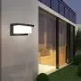 Shinbeam Outdoor Wall Porch Lights Led Matte Black Wall Mount Exterior Lamp Ip65 Waterproof Lighting Fixture 3-Color-Changeable Wall Fixture Warm White Cold White and Nature White Color(Black)