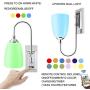 HONWELL Wall Lamp Battery Operated LED Wall Sconces Indoor Wireless Multi Color Wall Sconce Light Fixture for Room Lighting, Stick Lights for Kitchen Hallway Bathroom, 12 Colors, Remote Controlled