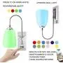 HONWELL Wall Lamp Battery Operated LED Wall Sconces Indoor Wireless Multi Color Wall Sconce Light Fixture for Room Lighting, Stick Lights for Kitchen Hallway Bathroom, 12 Colors, Remote Controlled