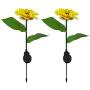 Sunflower Solar Lights Outdoor, 2pcs LED Lawn for Outdoor Garden Outdoor Garden Powerful Sunflower Solar Lamps Night Light, for Terrace, Courtyard Decoration.