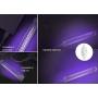 LED Black Light, HouLight 6W LED Tube Black Light for Black Light Bulbs Replacement, Blacklight Poster, UV Art, Bedroom, Black Lights for Halloween and Blacklight Parties