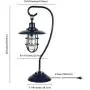 Henn&Hart Nautical Bedside Table Lamp for Kitchen, Dining Room, Living Room, Foyer, Blue