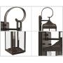 Gibbes Street Collection Antique Bronze Three-Light Traditional Large Wall Lantern