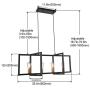 Modern Kitchen Island Light Industrial Ceiling Pendant Chandelier for Dining Room, Kitchen Hanging Lighting Fixture 4 Light Lamp, Black Modern Kitchen Island Light Industrial Ceiling Pendant Chandelier for Dining Room, Kitchen Hanging Lighting Fixture 4 Light Lamp, Black