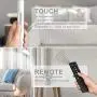 Floor Lamp, Joofo Led Floor Lamp, Remote and Touch Control, 1 Hour Timer Reading Standing Lamp, 4 Color Temperatures with Stepless Dimmer Floor Lamp for Living Room Bedroom Office, White Floor Lamp, Joofo Led Floor Lamp, Remote and Touch Control, 1 Hour Timer Reading Standing Lamp, 4 Color Temperatures with Stepless Dimmer Floor Lamp for Living Room Bedroom Office, White