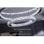 KROSON Crystal Chandelier Modern Led Chandelier Dining Room and Bedroom Chandelier Foyer Lighting Adjustable Ceiling Pendant Lighting Cool White 3 Rings Chandeliers KROSON Crystal Chandelier Modern Led Chandelier Dining Room and Bedroom Chandelier Foyer Lighting Adjustable Ceiling Pendant Lighting Cool White 3 Rings Chandeliers
