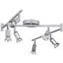 Payton 6-Light Foldable Track Lighting, Matte Silver,59351