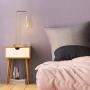 HAITRAL Industrial Table Lamps - Edison Bedside Lamps Set of 2 for Bedroom, Living Room, Office Gold (Without Blub